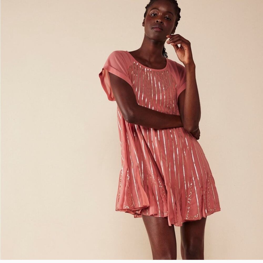 NEW Free People Mint Julep Sequin Mini Dress